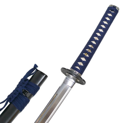 高級本格居合刀 居合用模擬刀 美濃坂製 時代拵 本鮫皮 鉄製鍔 美品 - 武具